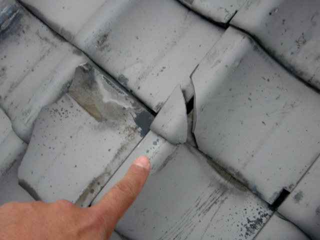 熊取町の瓦のかけ