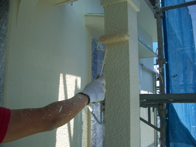 泉北郡忠岡町の外壁上塗り