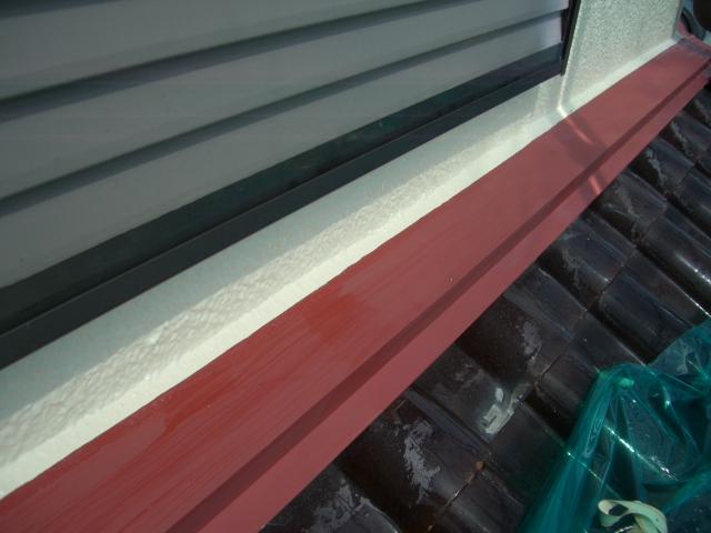 泉北郡忠岡町の外壁塗装の付帯部塗装/水切り錆止め