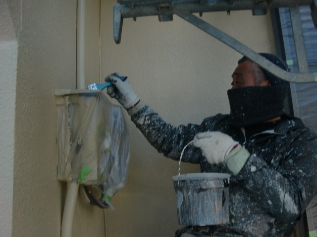 貝塚市の配管など塗装