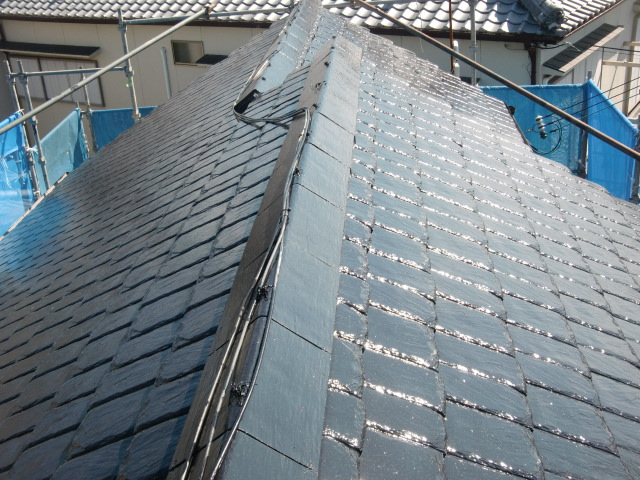 貝塚市の屋根塗装完了