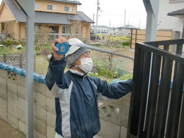 岸和田市尾生町の波板現調中