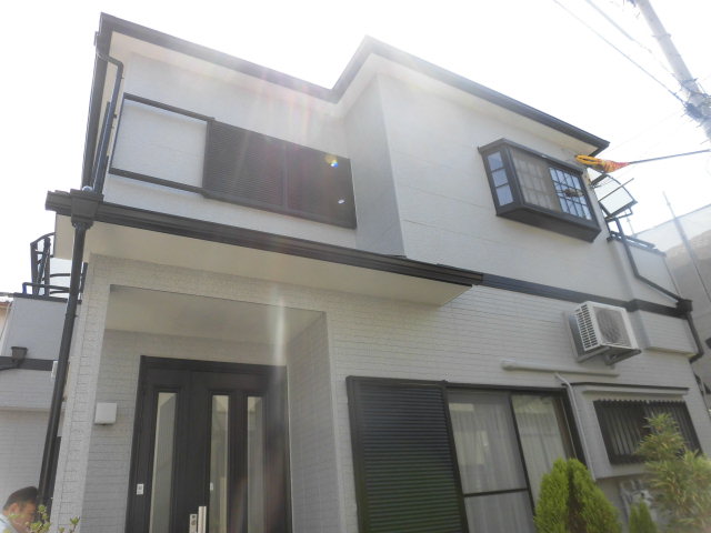 岸和田市三田町の外壁塗装完了