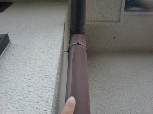泉北郡忠岡町の劣化した雨樋