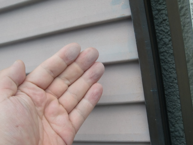 泉北郡忠岡町の雨戸のチョーキング