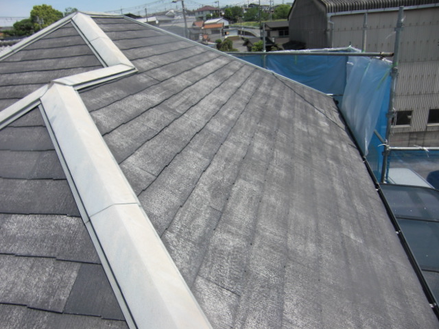 岸和田市三田町の洗浄後の屋根