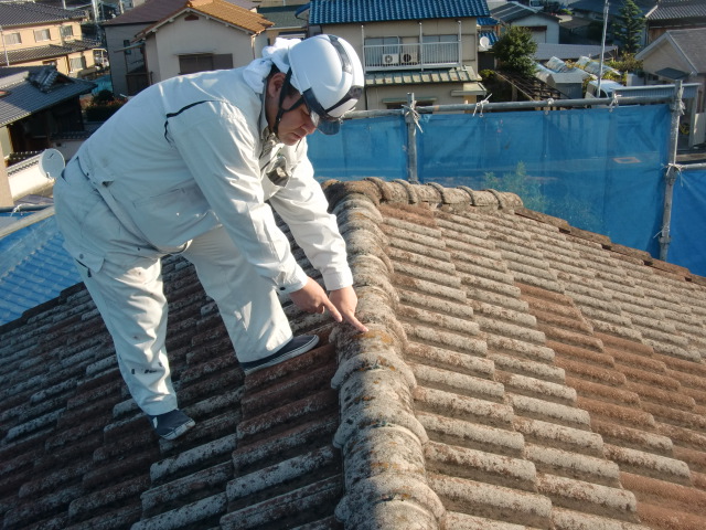 岸和田市のセメント瓦の現況