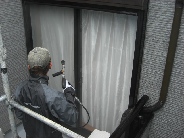 貝塚市の窓も洗浄