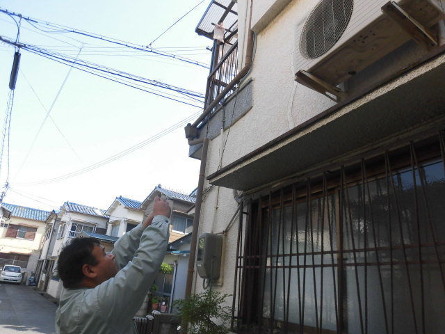 岸和田市吉井町の外壁塗装の現調