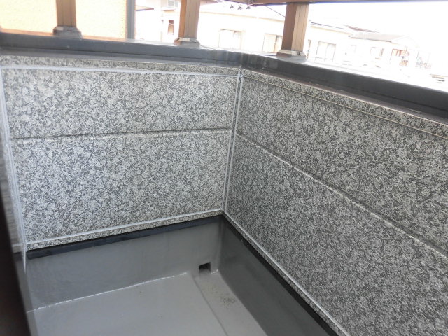 岸和田市のバルコニー防水完了です