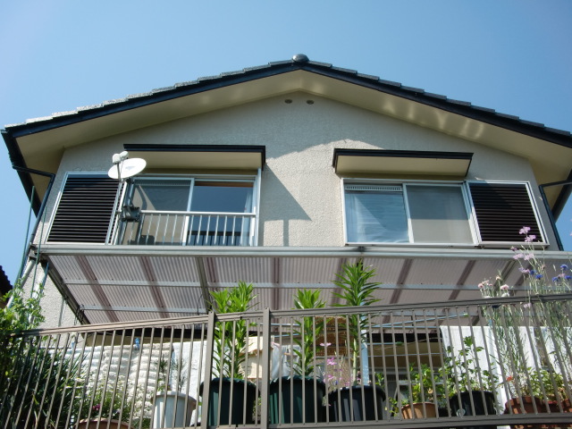 岸和田市天神山町の外壁塗装完成