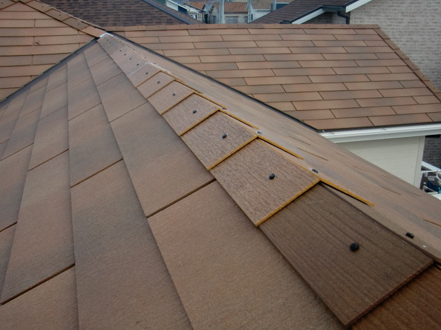 貝塚市の屋根の修理完了です