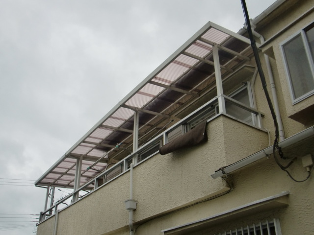 岸和田市の波板張替え完了