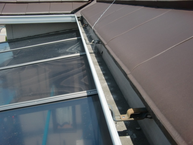 岸和田市門前町の軒樋現況