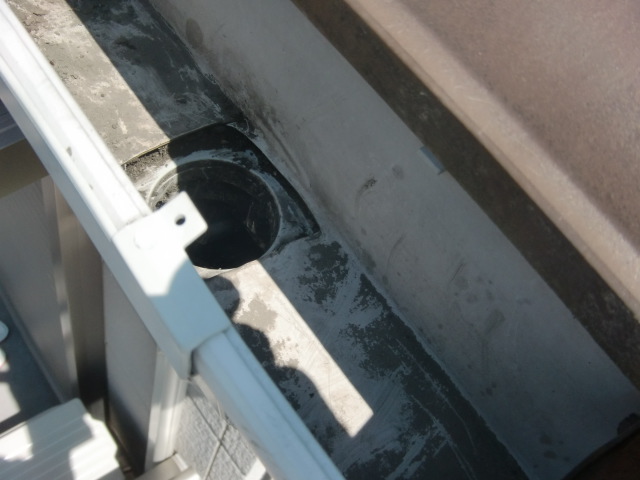 岸和田市門前町の軒樋現況