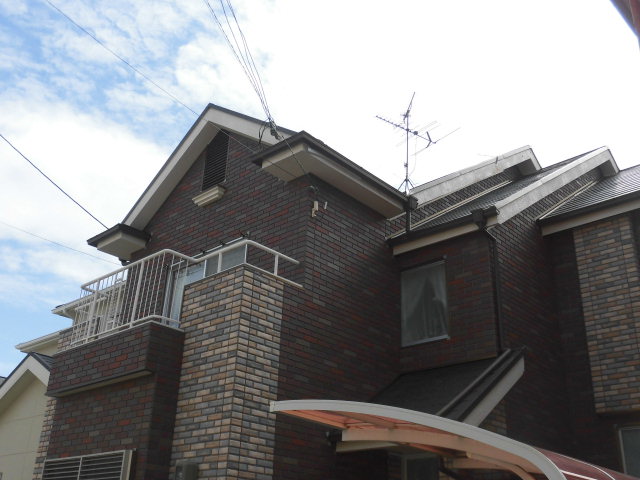 岸和田市の棟板金の現地調査