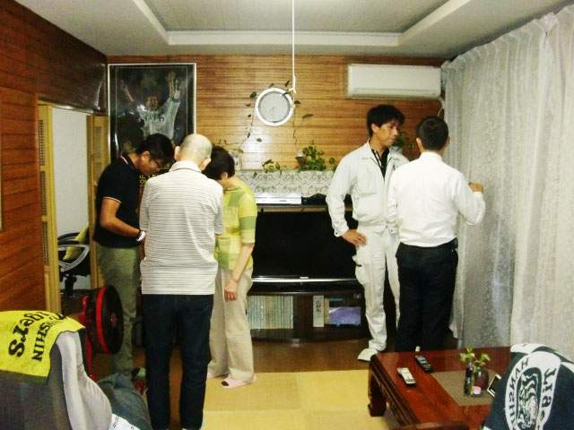 岸和田市小松里町の採光窓設置の打ち合わせ