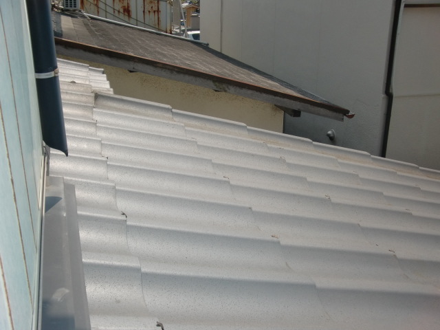 岸和田市の這樋が飛散