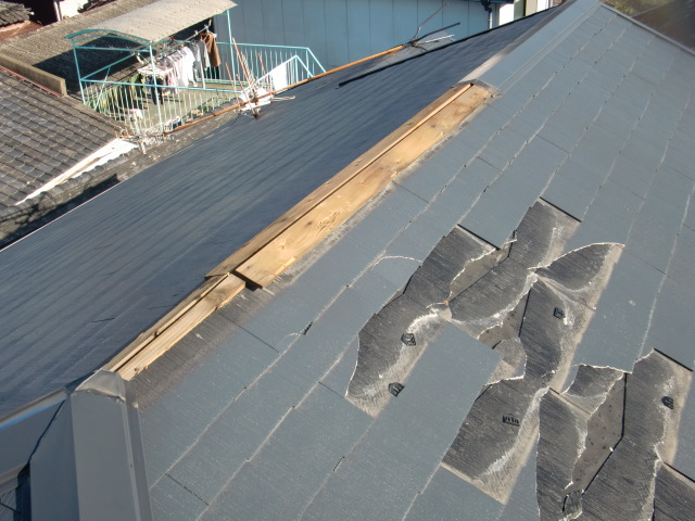泉大津市S様邸の屋根修理内容