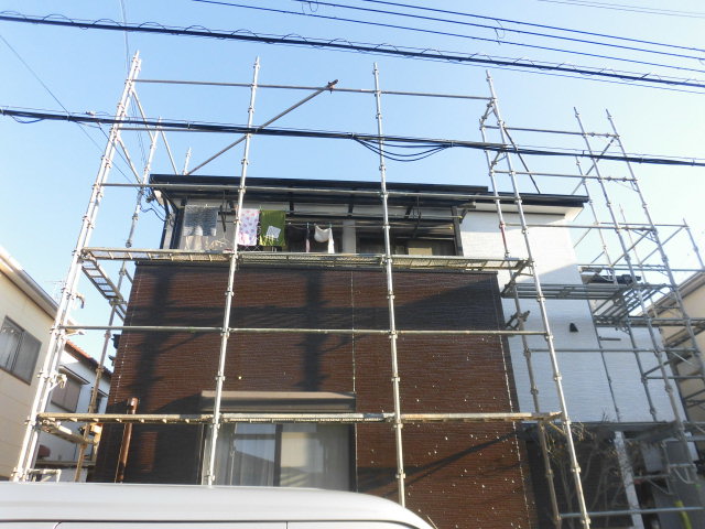 貝塚市の外壁色分け塗装