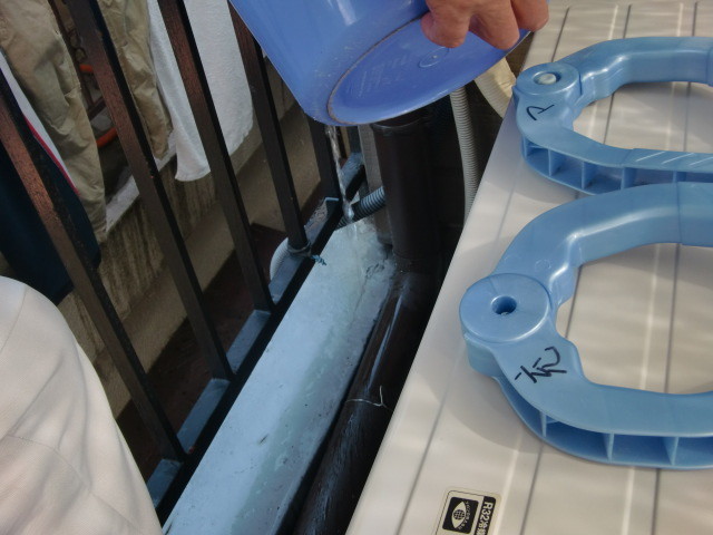 岸和田市下池田町で雨漏り修理の確認