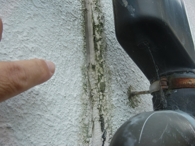 泉南郡岬町の外壁目地の劣化