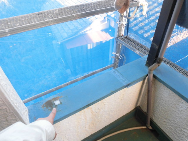 岸和田市の鉄製の手すり撤去