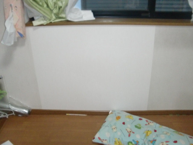 岸和田市西之内町の壁の穴あき補修完了