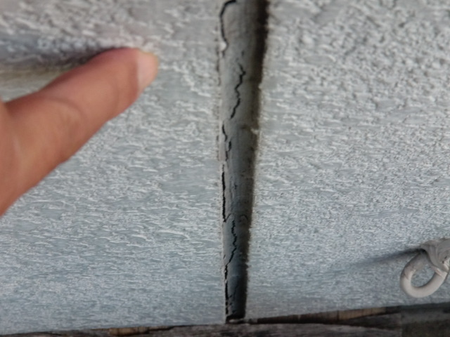 和歌山市善明寺の目地シーリングの劣化