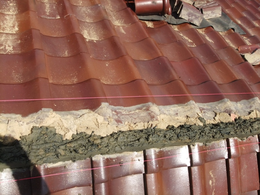 岸和田市作才町の棟土の様子