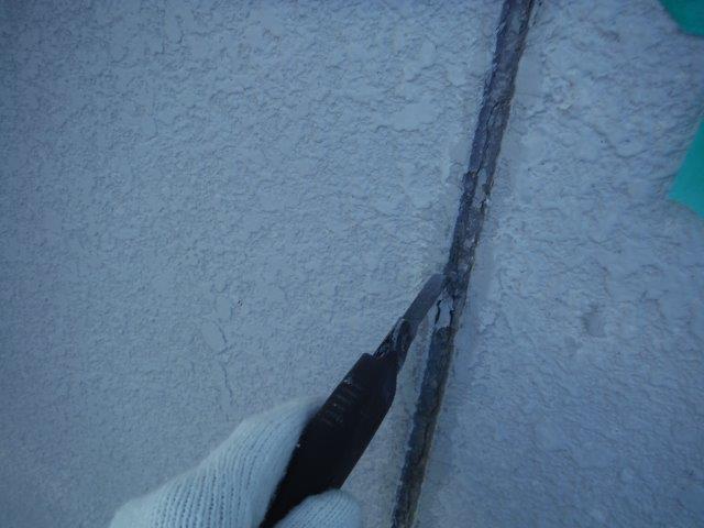 和歌山市善明寺の既存シーリング撤去