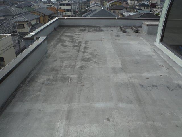 貝塚市の陸屋根現況