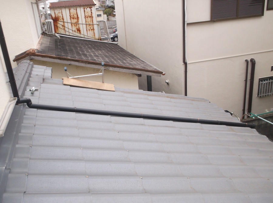 岸和田市の雨樋の交換