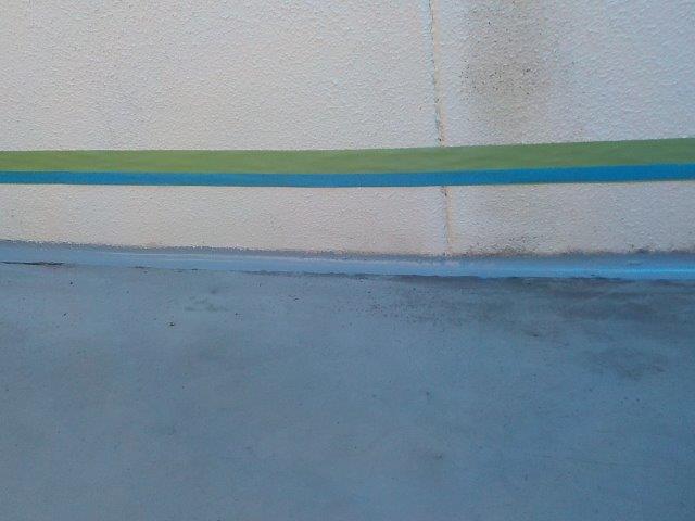 岸和田市のベランダの立ち上がり部の防水