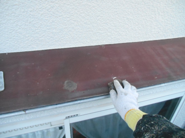 岸和田市岡山町の庇目粗し中