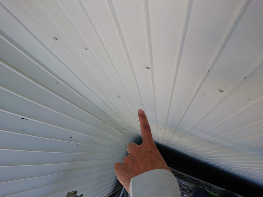 貝塚市の外壁の板金の固定