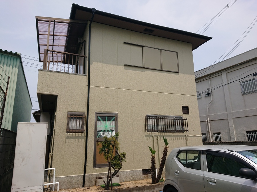 岸和田市の外壁塗装完了