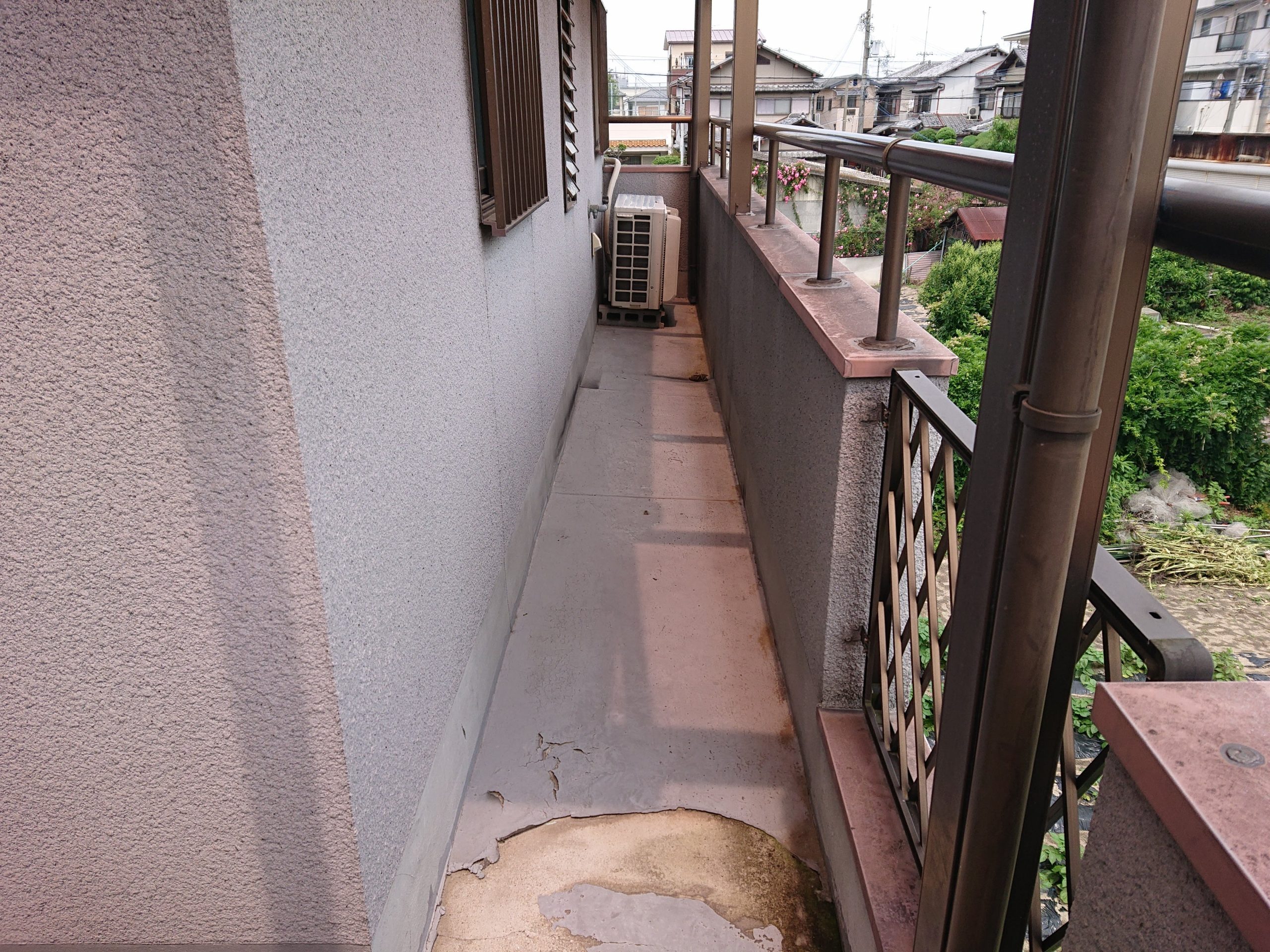 貝塚市のベランダ防水