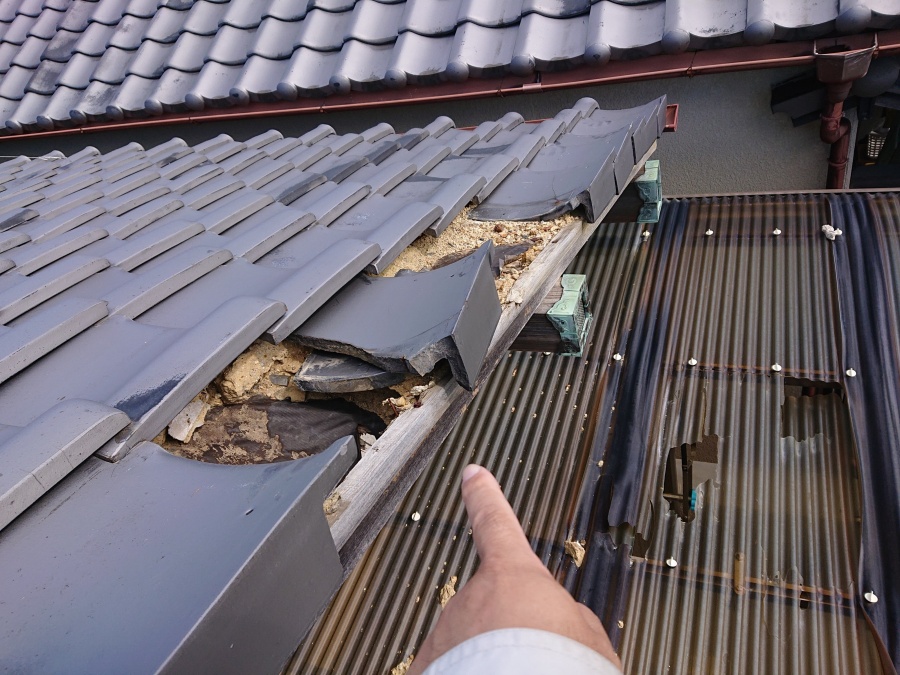 泉南市の屋根修理の内容