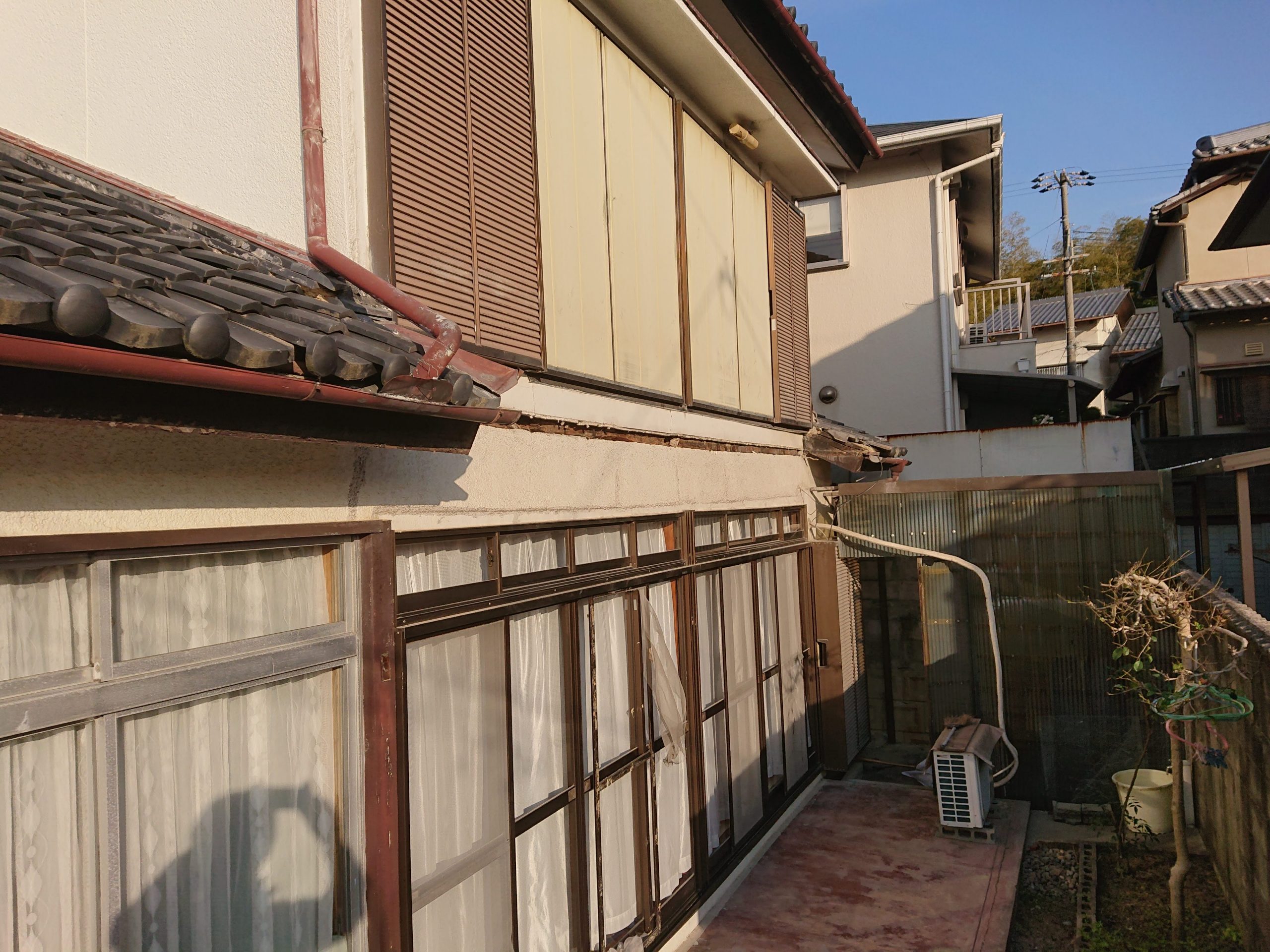 岸和田市のベランダ撤去完了