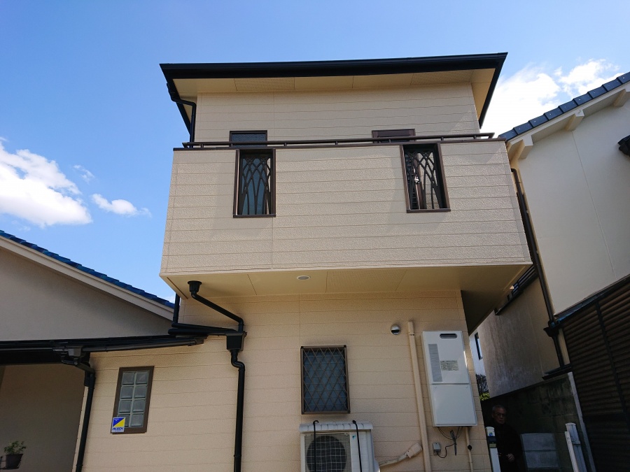 和泉市のサイディング外壁の塗装完了