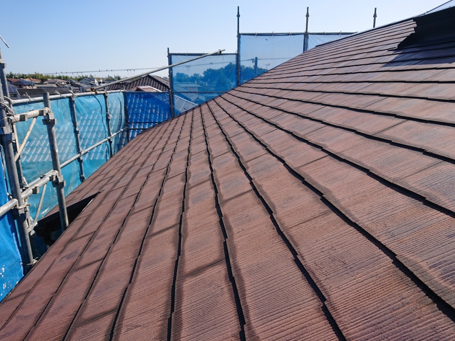 和泉市の塗装前の屋根