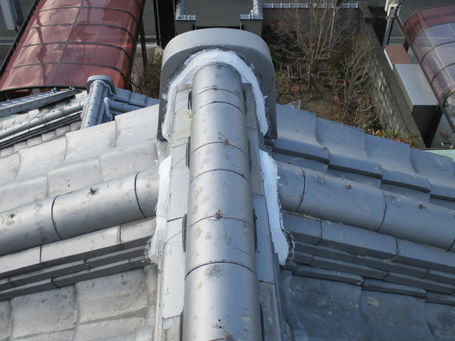 貝塚市の棟積み直し工事