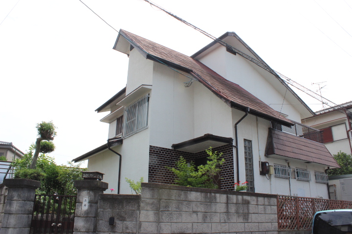 岸和田市摩湯町の屋根塗装前の現況