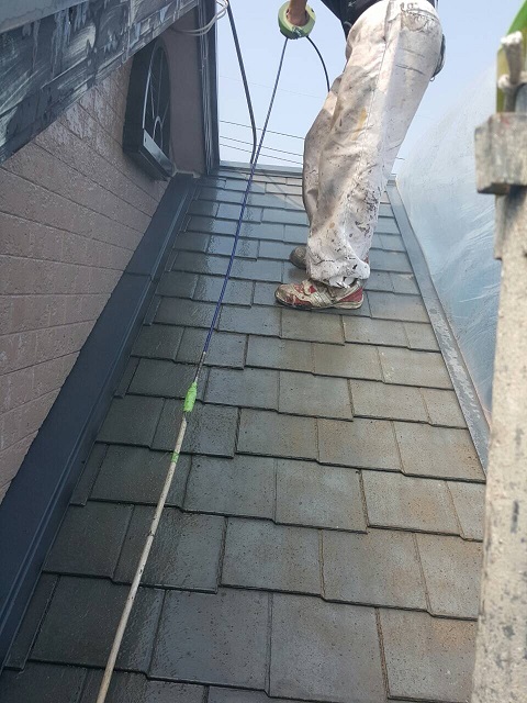 岸和田市八田町の下屋洗浄