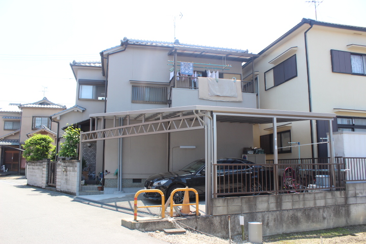 岸和田市神須屋町のビックカーポート設置完了！