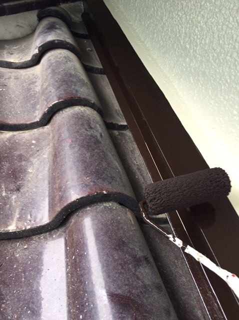 泉北郡忠岡町の外壁塗装の付帯部塗装/水切り塗装