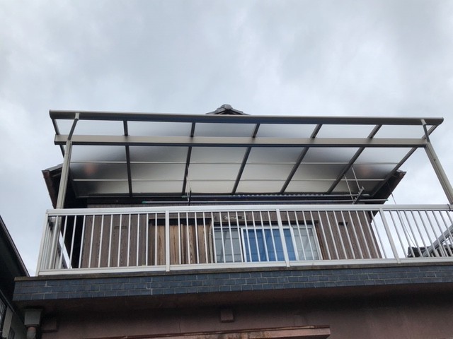 貝塚市のテラス設置完了