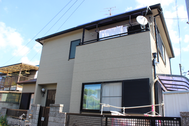 岸和田市西之内町の外壁塗装完了