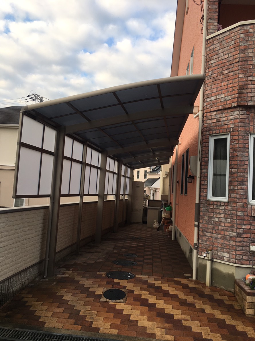 泉佐野市のカーポート入れ替え完了